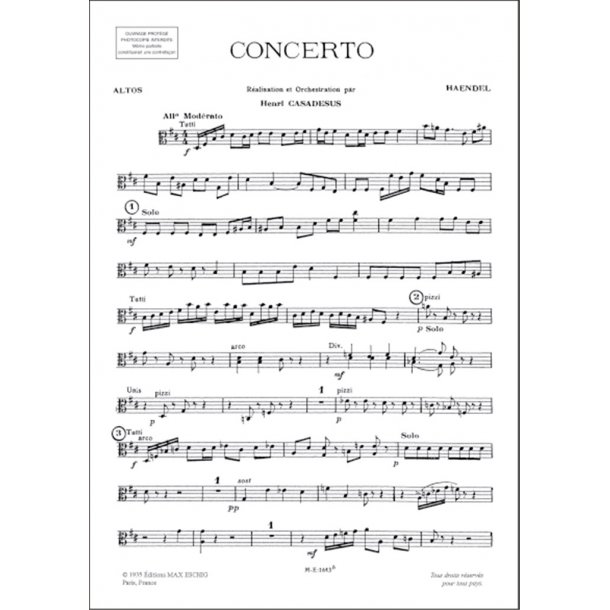 Concerto Pour Alto En Si Mineur Parts Viola